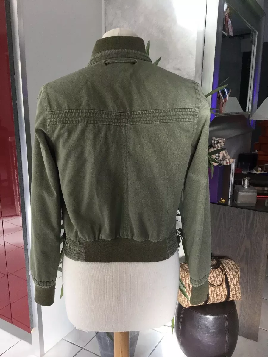 Blouson ETAM taille 36 vert kaki bon etat eBay