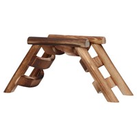 Pawise Holzleiter FüR Hamster - Kletterspielzeug 17 X 8 X 7 Cm Nager ZubehöR