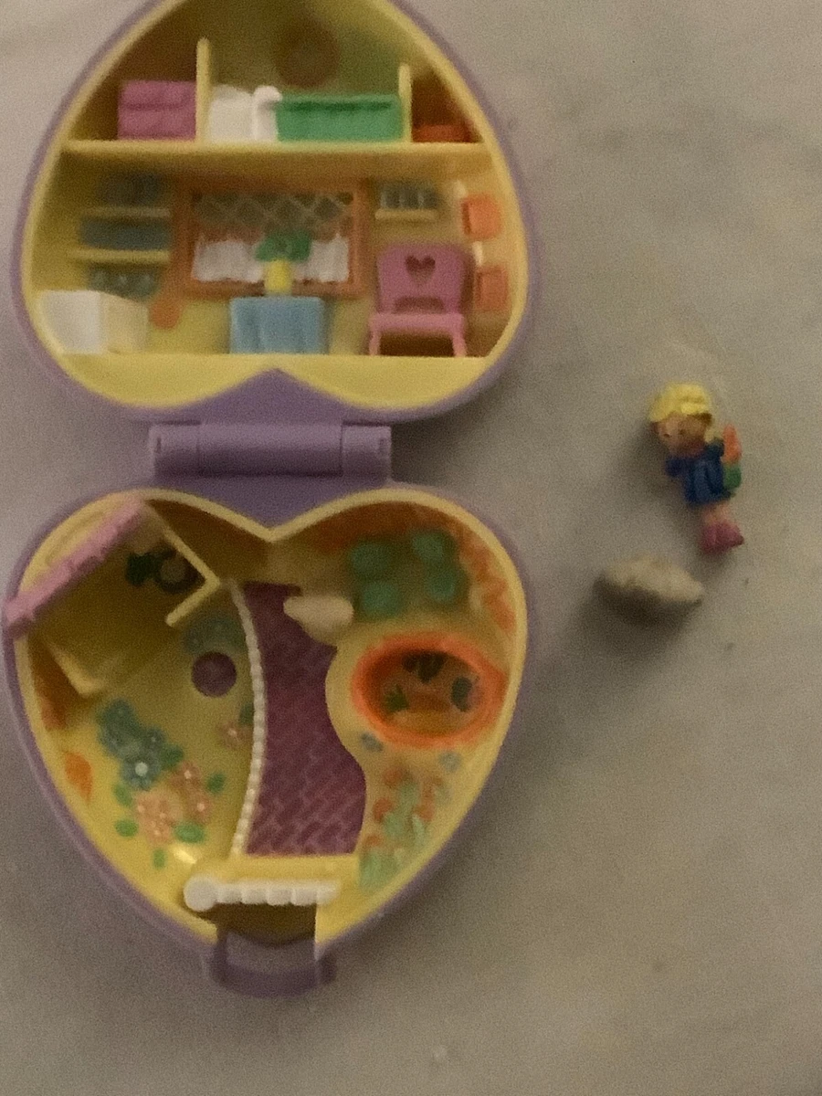 Polly pocket coeur mauve Pretty bunnies incomplet 1993 bluebird