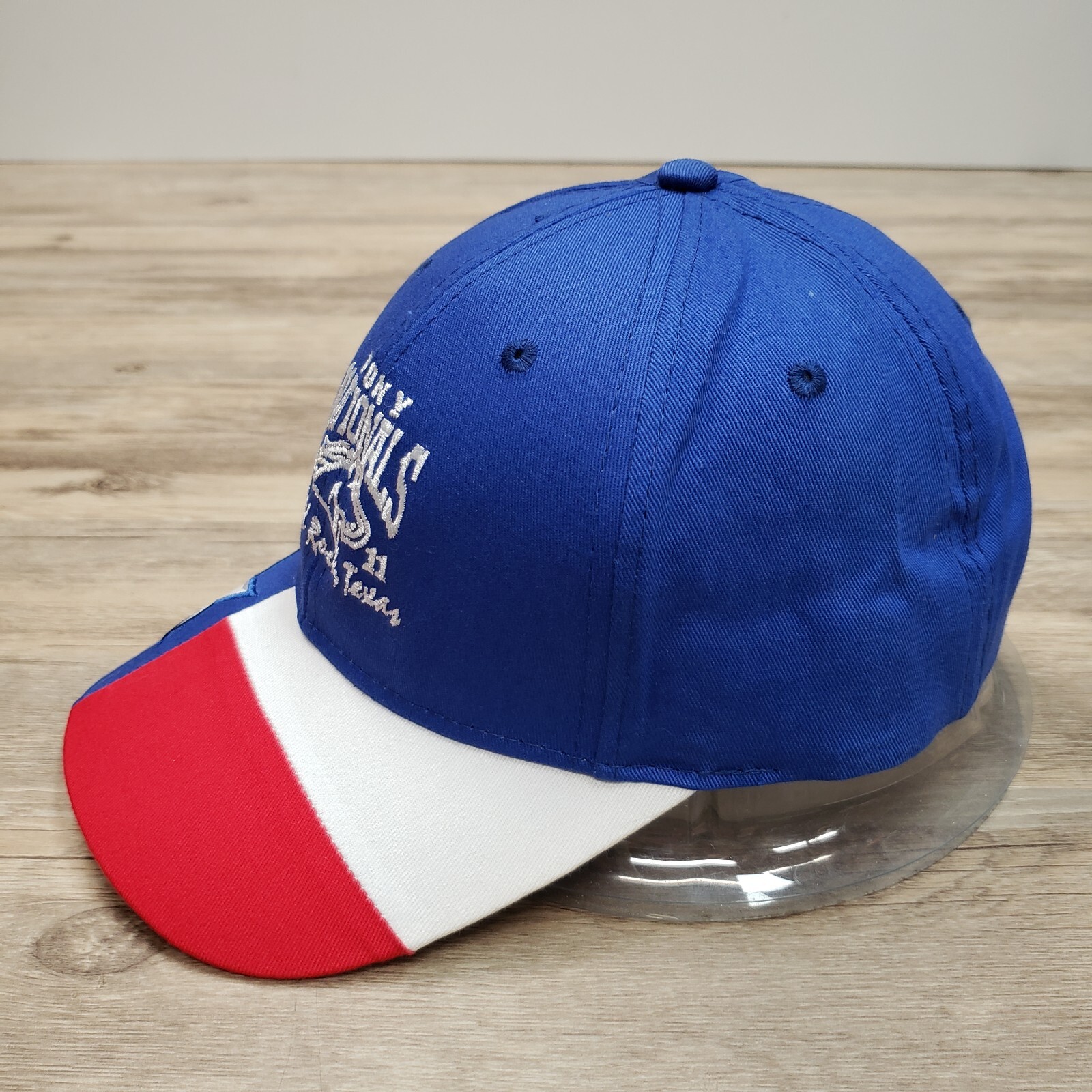 Cappello Berretto Pony Nationals 2011 Cinturino Schiena Rotondo Rock Texas Bandiera Regolabile