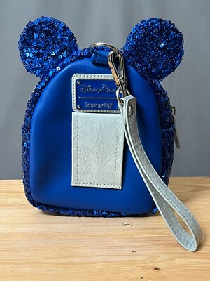 Loungefly Disney Wristlet Minnie Mouse Sequined Backpack  display picture 1
