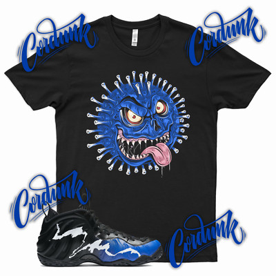 Black VIRUS T Shirt for N Foamposite Black Aurora All Star Game Hyper Royal