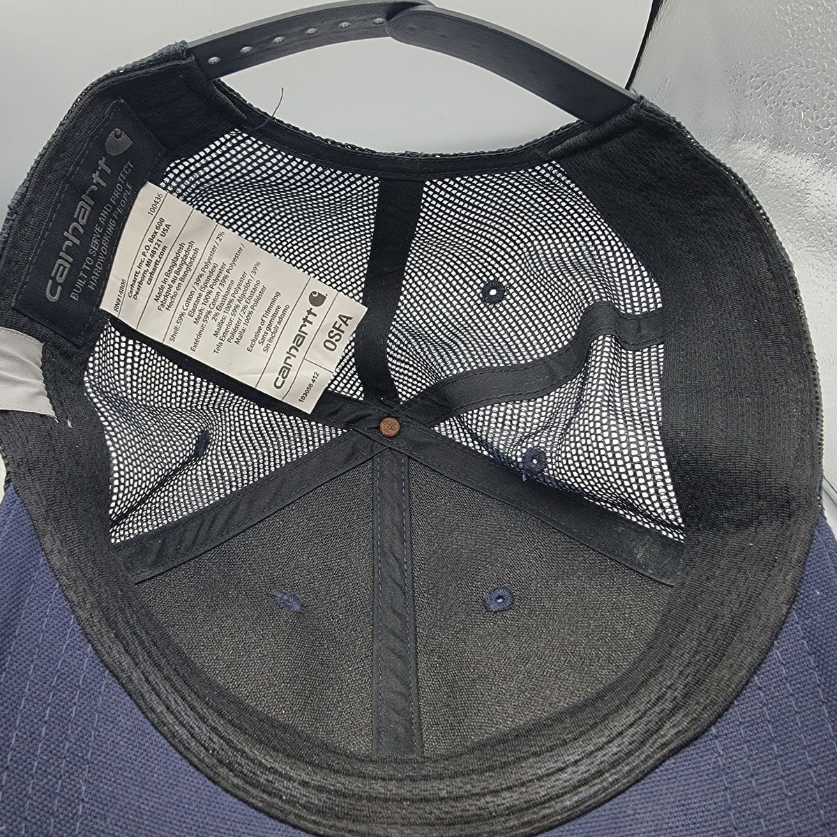 あう Carhartt Rugged Adults Blue Professional Series Baseball Cap Snap