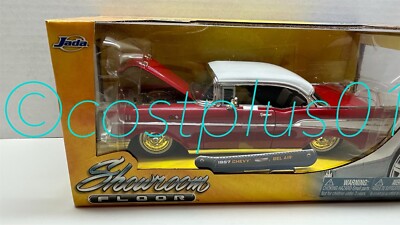JADA SHOWROOM FLOOR 1957 CHEVY BEL AIR 1:24 RED 2T | eBay