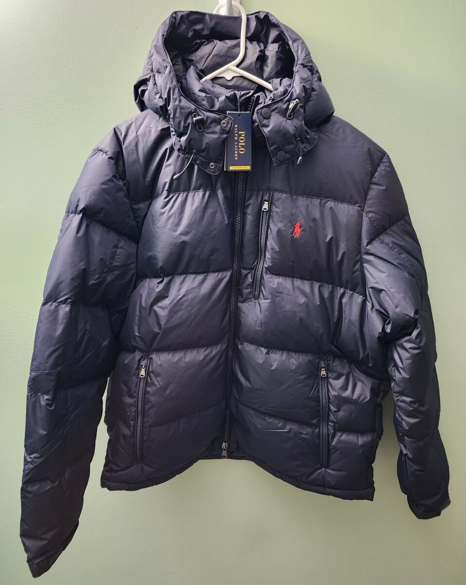 Polo ralph lauren men's full zip hooded puffer jacket on sale