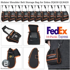 10-Packs Holster Shoulder Belt Storage Bag Carrying Case for Zebra ZQ630 QLN420