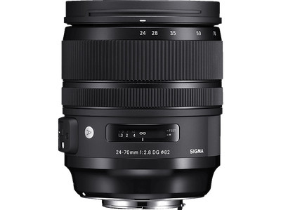 SIGMA 576954 24 mm - 70 mm 2.8 DG, HSM, OS (Objektiv für Canon EF-Mount,Schwarz)