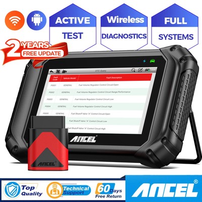 ANCEL All System Bidirectional Car OBD2 Scanner Diagnostic Tool Oil EPB ABS SAS