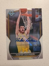 Hunter Dickerson 2023 Bowman U Autograph Refractor Holo #36 Kansas