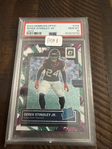 Derek Stingley Jr. [Jazz] #244 2022 Panini Donruss Optic card