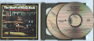 The Wurst of PDQ BACH   2 CD set of CLASSICAL Baroque parody at it's best 2 CDs