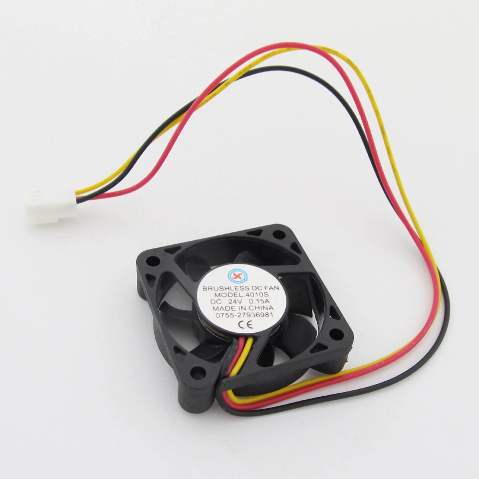 5pcs Brushless DC Cooling Fan 40x40x10mm 40mm 4010 7 blades 24V 3pin Connector - Image 4 of 4
