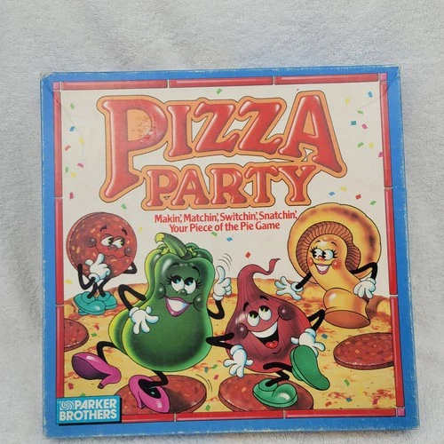 Pizza Party Vtg Board Game 1987 Complete Parker Brothers Good Condition