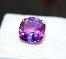15.40 Ct Natural Bi-Color Alexandrite Cushion Cut Certified Loose Gemstone