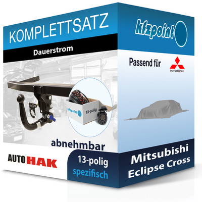 AUTO HAK Anhängekupplung abnehmbar und E-Satz für Mitsubishi Eclipse Cross 21-