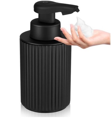Automatischer Seifenspender Schaum Touchless: 9oz Schwarz Kunststoff - Wiederaufladbar Ele