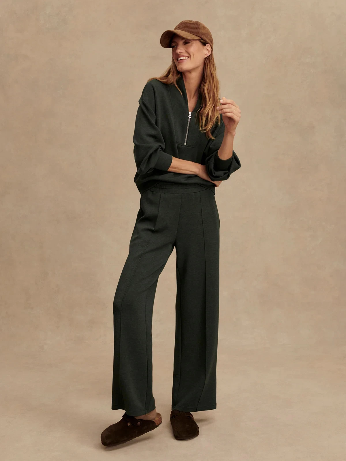 🧡NWT*Varley The Wide Leg Pants 30” DoubleSoft® fabric Women's Size S - Oliver