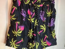 No Boundaries Shorts Trunks Mens M Tropical Printt Mesh Lined Surf Beach Resort