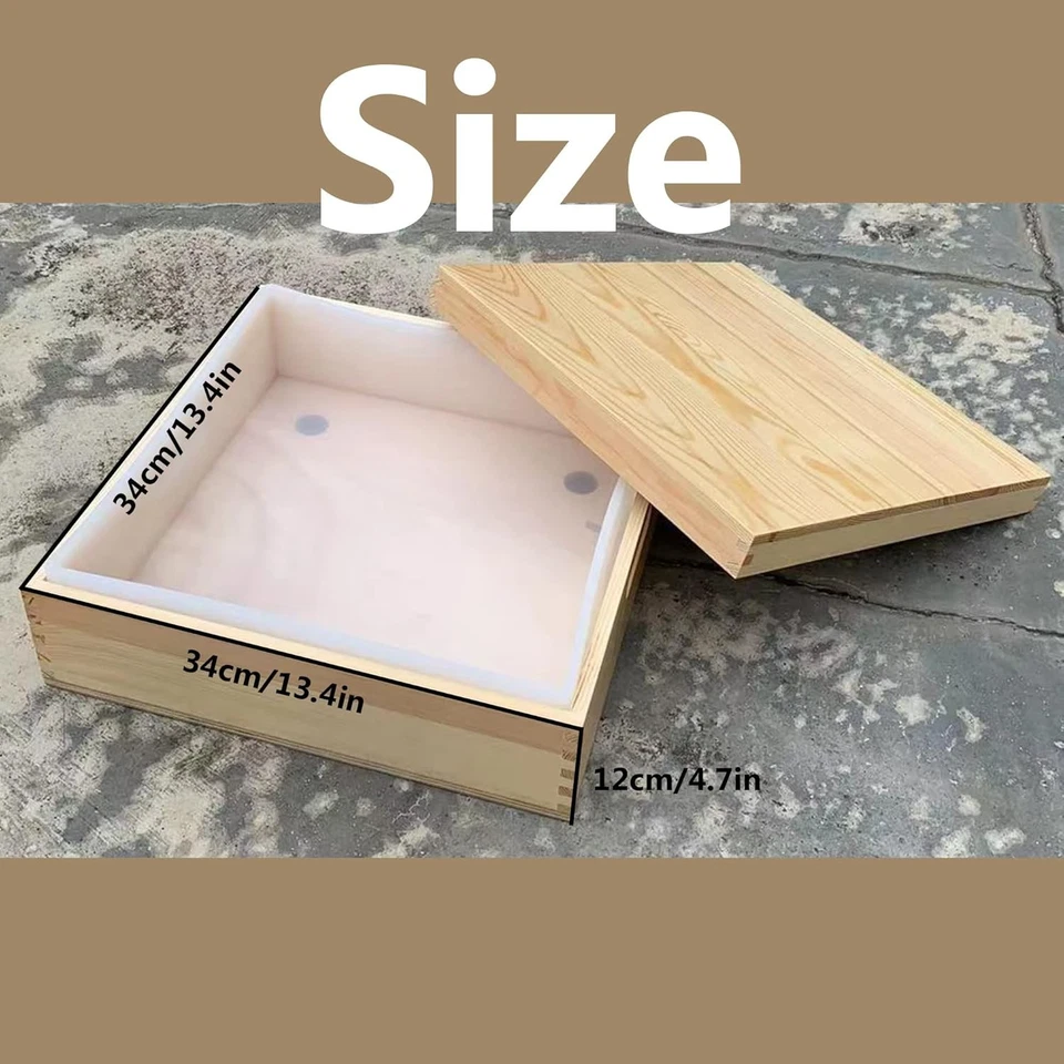 Квадратные мыльные формы для изготовления мыла большой размер - 8 л 282 унции 18 фунтов большой прямоугольник соа - Изображение 4 из 4