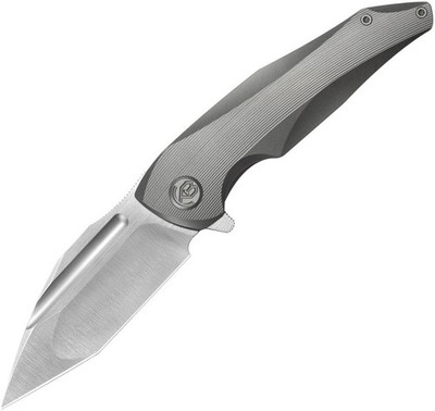 KB Knives Navigator Framelock Gray Ti Folding Knife