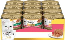 GOURMET GOLD Cibo Umido per Gatti Adulti Mousse Con Trota E Deliziosi Pomodori