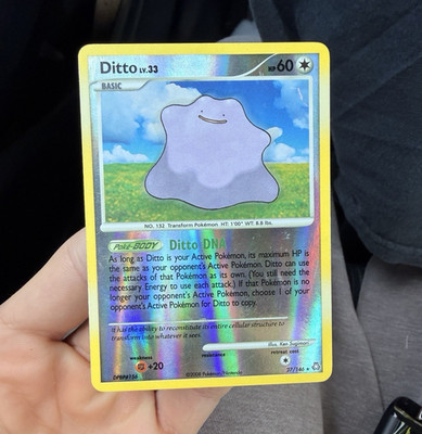 Pokemon Ditto Diamond & Pearl Holo Rare 27/146 EN 2008 FLAW