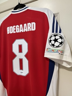 Odegaard #8 Mens LARGE Adidas Arsenal Home UCL Jersey | eBay