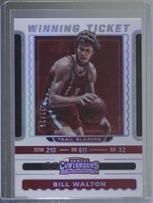 2019 Panini Contenders Winning Ticket Cracked Ice 22/25 Bill Walton #16 HOF y8a