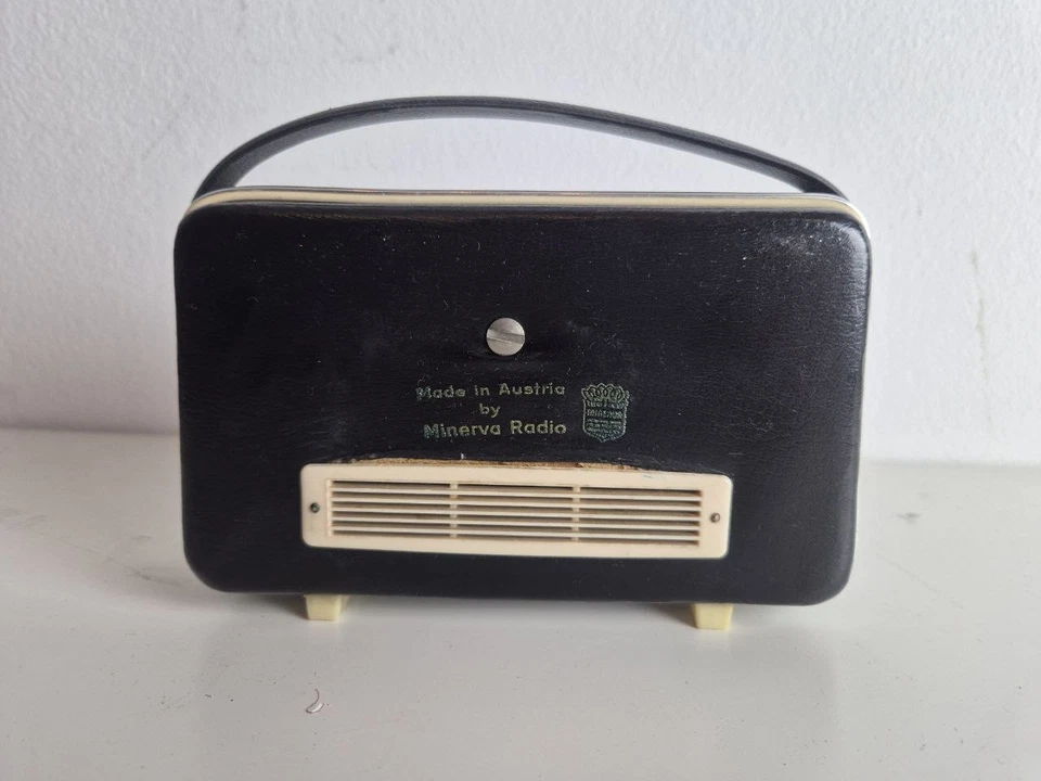 Minerva Mini-Reiseradio Kunststoff 1960er Österreich, Transistor, ungetestet - Bild 2 von 2