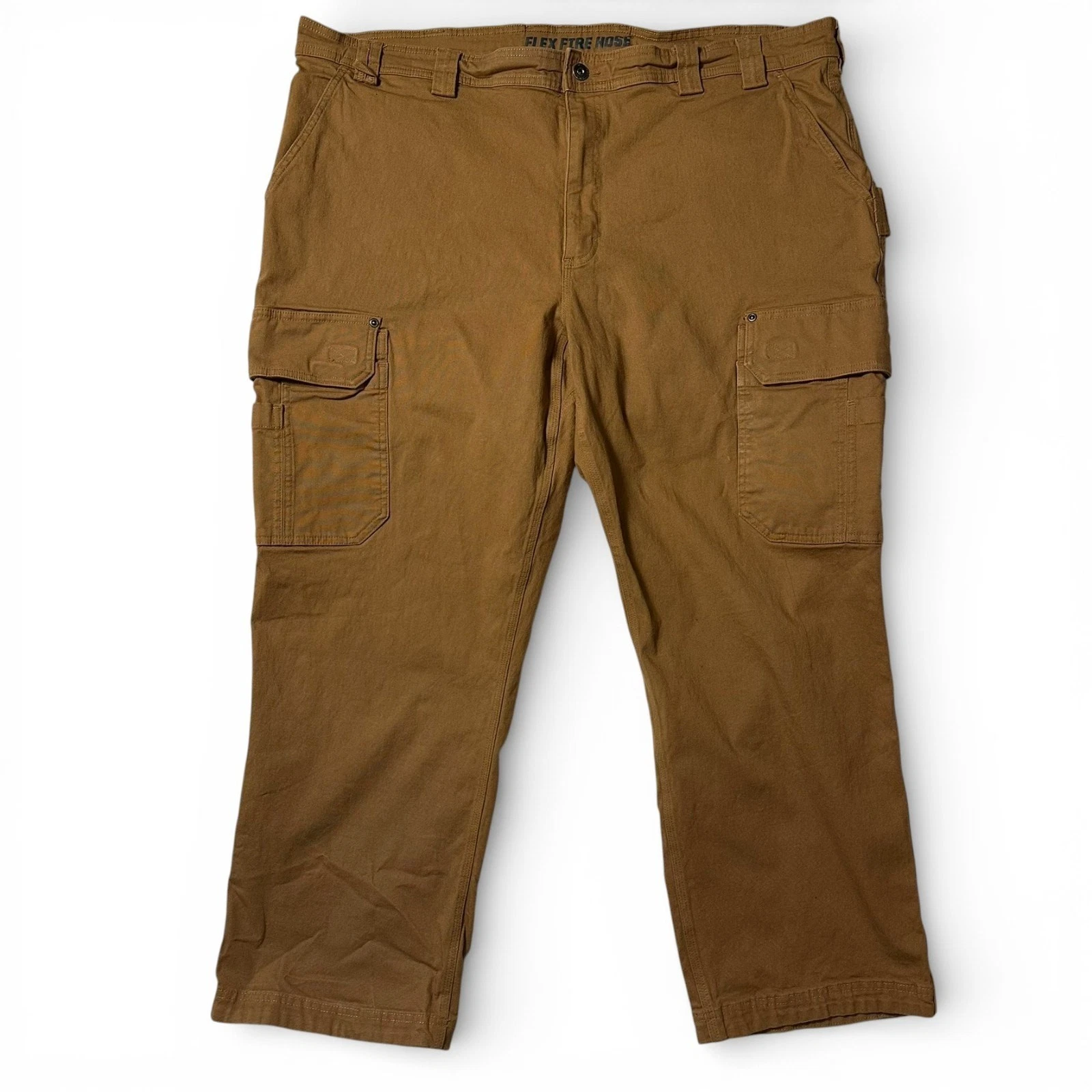 Duluth Trading Co Flex Fire Hose Pants Mens Actual Sz 45x30 Relaxed Canvas