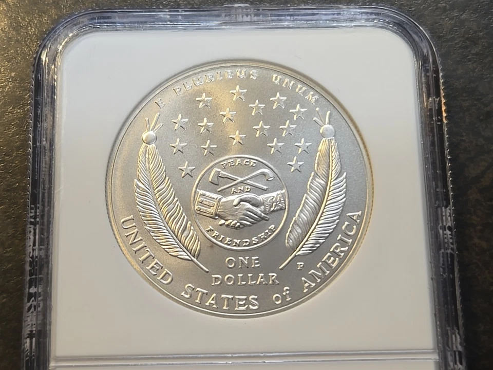 2004 P Lewis & (and) Clark Commemorative Silver Dollar NGC MS69 MS 69 - Image 3 of 4