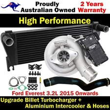 Upgrade Billet Turbocharger&Intercooler+Hoses For Ford Everest 3.2L 2015 Onwards