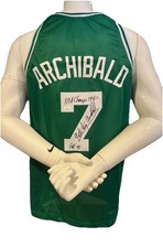 NATE TINY ARCHIBALD Autographed CELTICS Jersey 1981 NBA Champs HOF 91 JSA COA