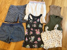 Girls Mixed Summer Clothing Lot. 10/12. Gently Worn. Shorts; Tanks; Crop Top.