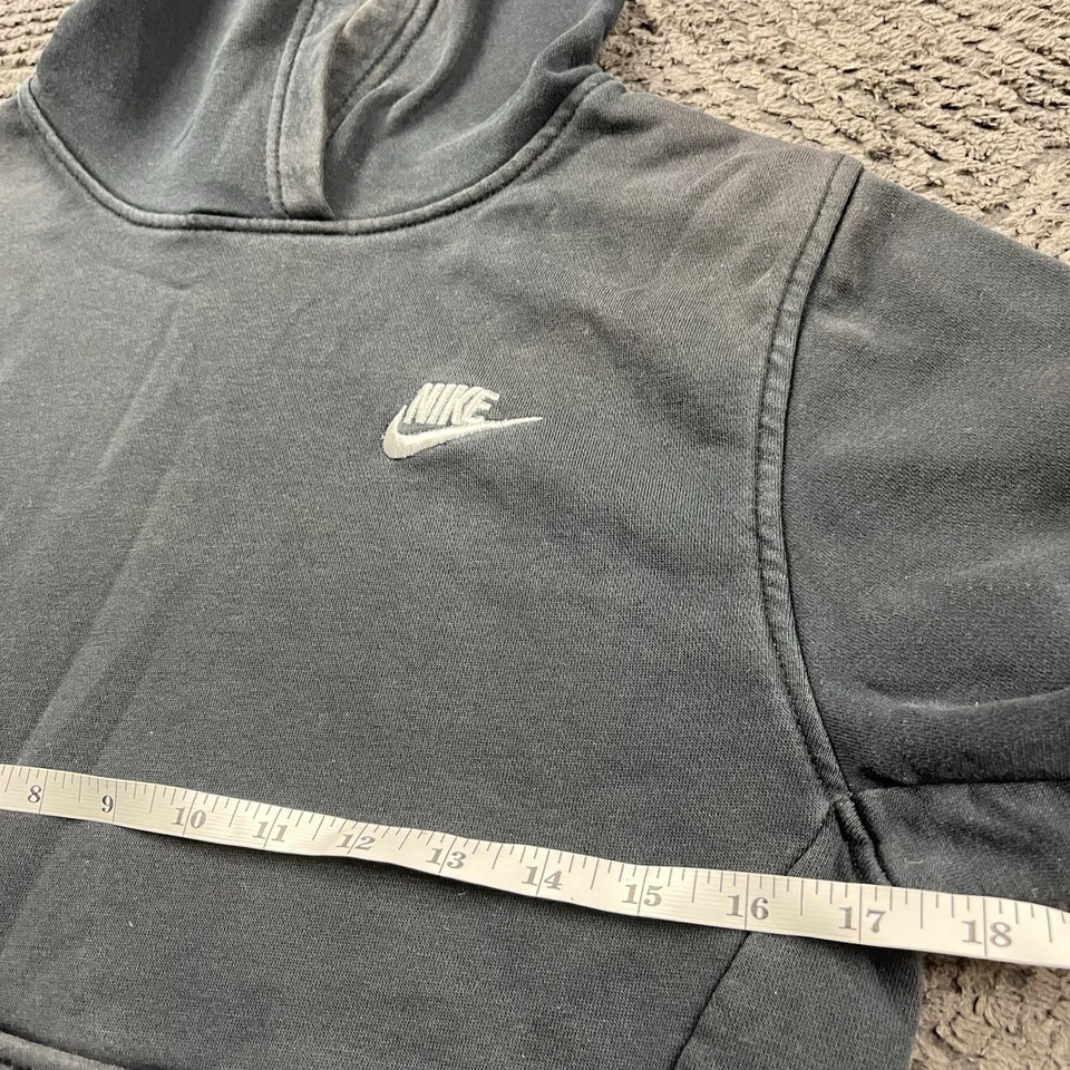 Nike Youth Large Hoodie Black Pullover Sweatshirt Embroidered Swoosh Logo - Image 2 of 4