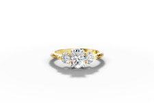 18K Yellow Gold White Gold Lab Created 1.15 C...