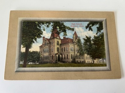 High School Brainerd Minnesota MN Postcard