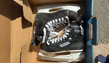 Bauer Elite Sr Senior Ice Hockey Skates Size 6.0 R Black White 1020955 Lace