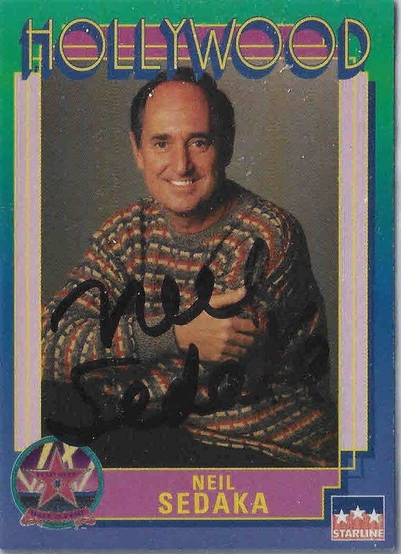 NEIL SEDAKA (+2026) - Singer - Hollywood Walk of Fame  - Autograph Trading Card