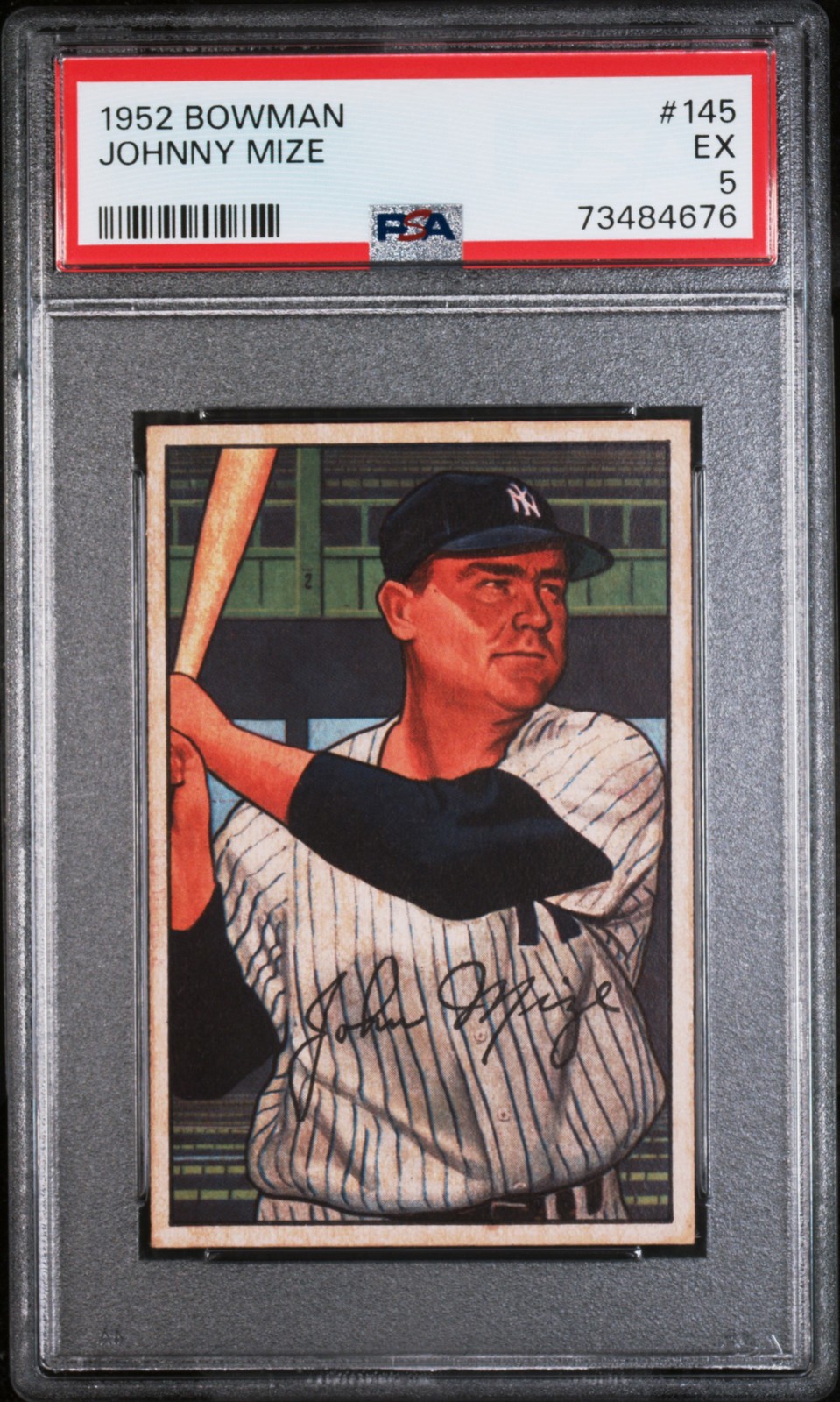 1952 BOWMAN #145 JOHNNY MIZE PSA 5