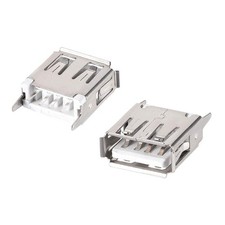 uxcell 10PCS USB 2.0 Type A Female Socket Connector Port, 4-Pin DIP Silver