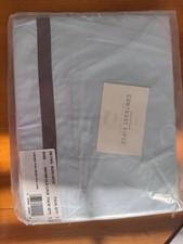 Restoration Hardware baby child European Contrast Piped Crib Sheet NEW