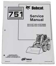 Bobcat 751 Skid Steer Loader Service Manual Shop Repair Book 2 Part # 6900443