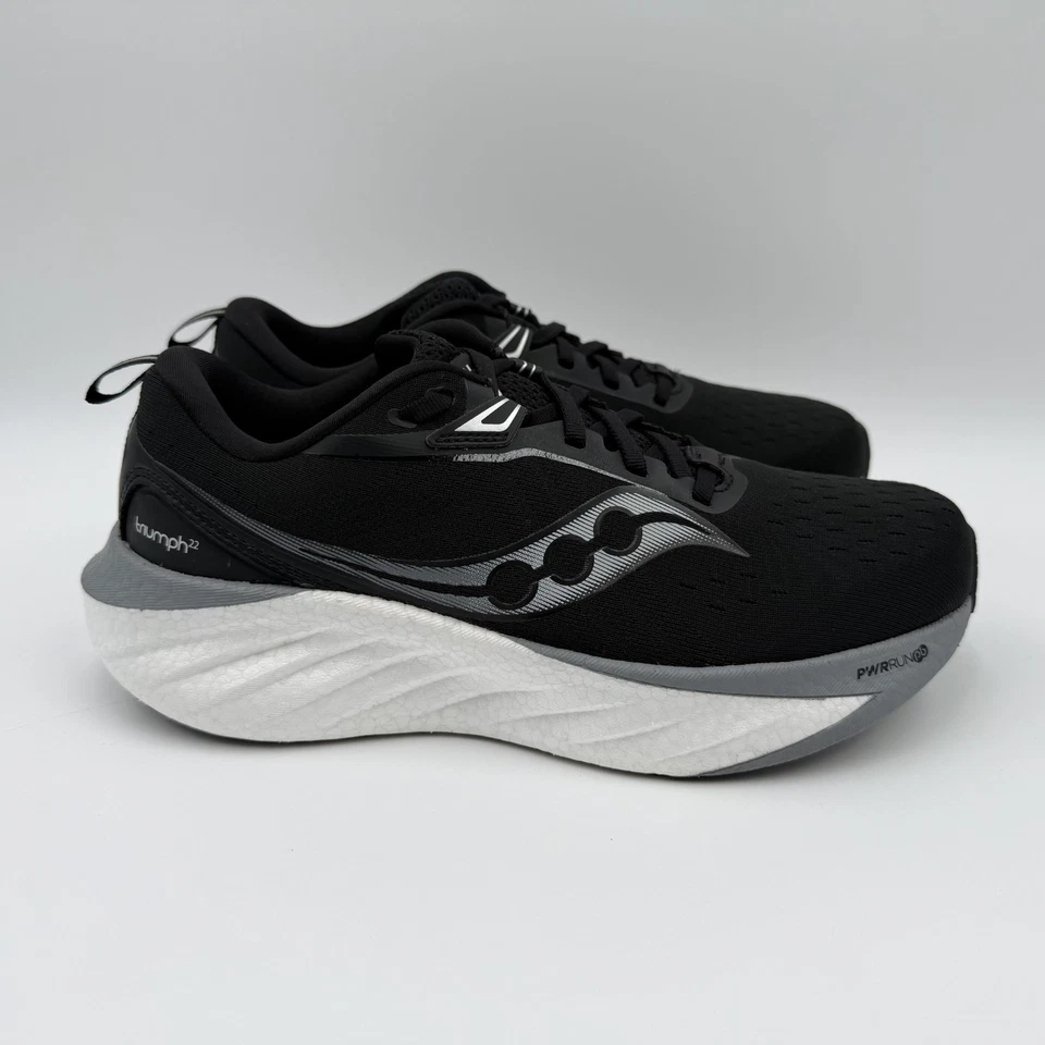 Zapatos para correr Saucony Triumph 21 para mujer talla 9 negros/blancos PWRUN+ Foto 4 de 4