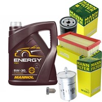 Mann Inspektionspaket 5L Mannol Energy 5W-30 FüR VW Golf II 1.8I Cat Jetta 1.8