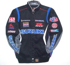 Size L Authentic Suzuki GSX Embroidered  Twill Cotton Jacket JH Design Black L