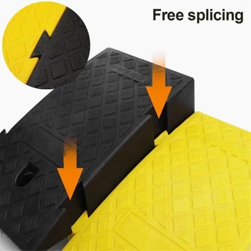 Plastic Curb Ramp Portable Anti-Slip Wheel Chock Car Threshold Ramp Sidewalk - Picture 5 of 15