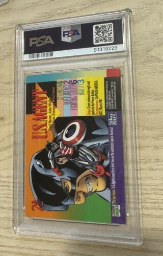1993 Marvel Universe #72 U.S. Agent PSA 10 GEM MINT - Bild 2 von 2