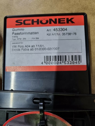 Neue Fussmatten VW Polo A04 ab 11/01, Skoda Fabia ab 01/2000-02/2007 - Bild 3 von 3