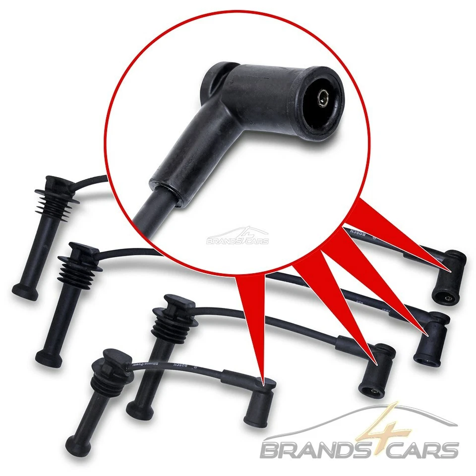 BOSCH IGNITION CABLE SET FOR FORD B C-MAX FIESTA FOCUS FUSION KA MONDEO MAZDA VOLVO - Image 2 of 4